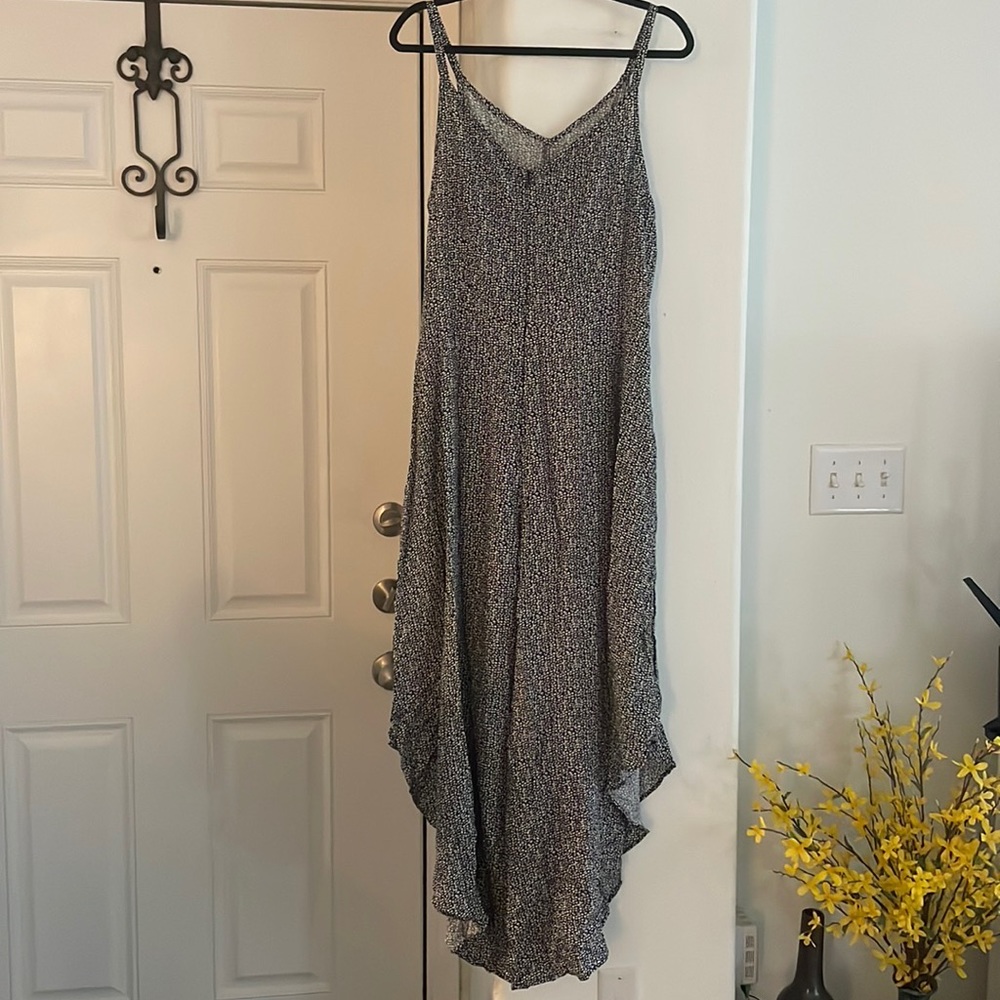 MSK Black and White Asymmetrical Romper/Jumpsuit Size XL - Picture 3 of 6